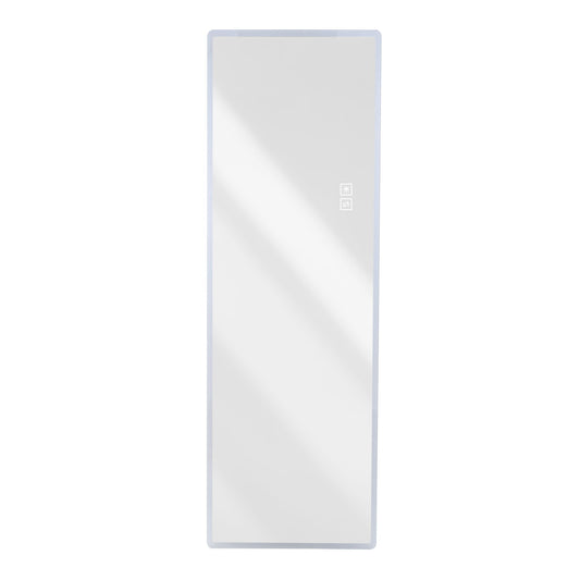 LED Full Length Mirror With Frosted Edge Lighting, 3 Color Temperatures
