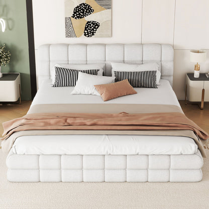 Upholstered Platform Bed With Headboard