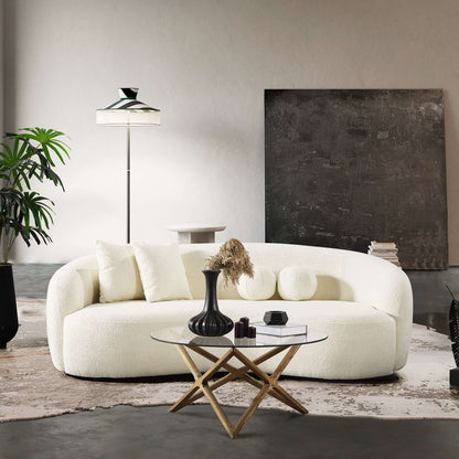 Drake - Japandi Style Curvy Boucle Sofa