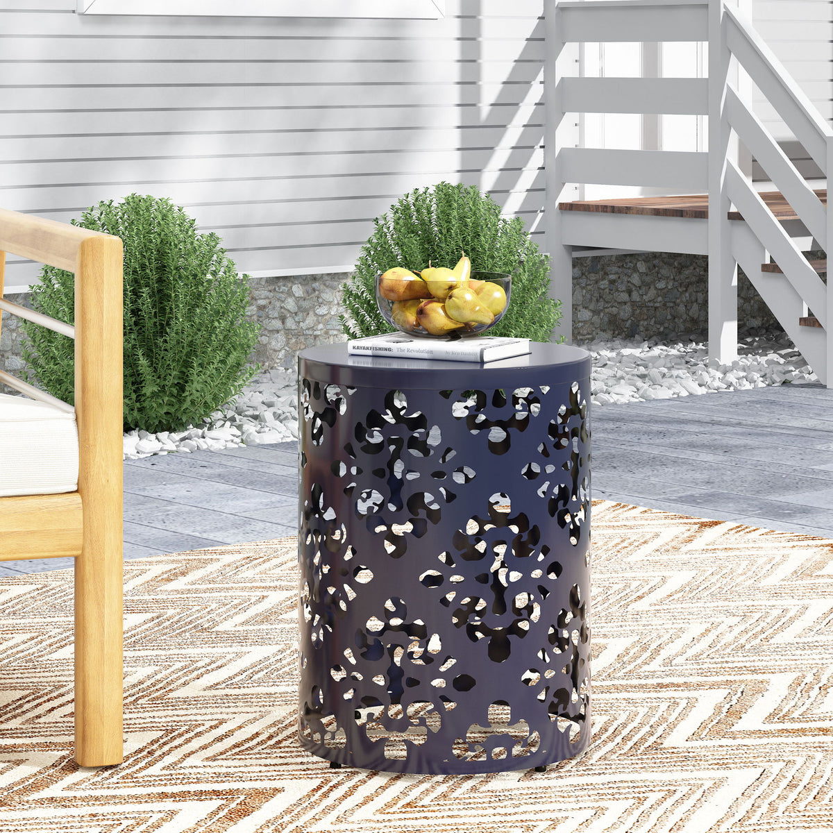 Outdoor Metal Modern Design End Table