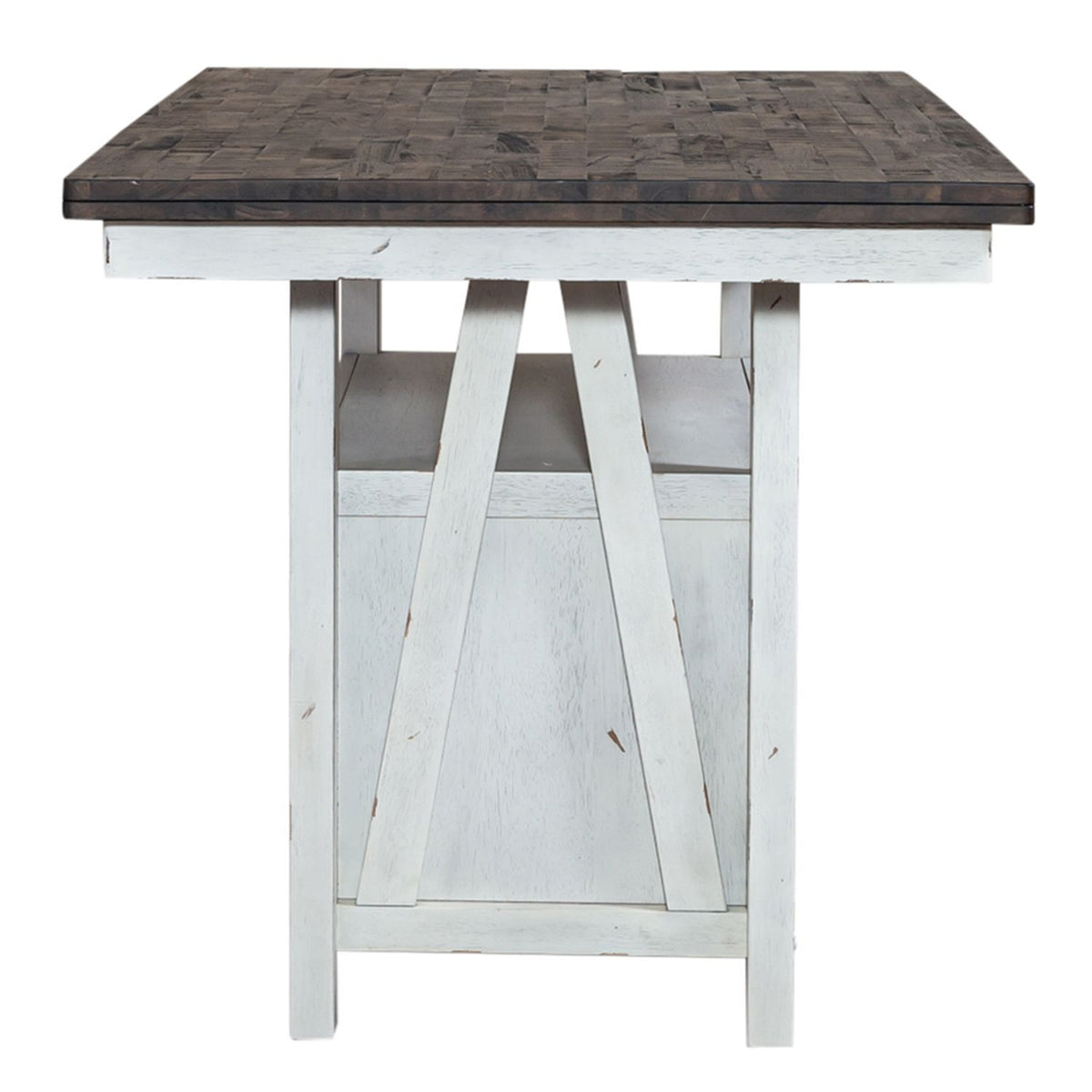 Farmhouse - Gathering Table - Two Tone White / Wood Tone
