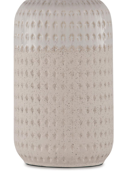 Capwich - Ceramic Table Lamp - Beige / White