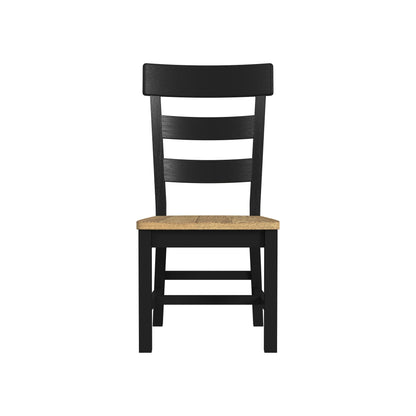 Hendricks - Ladder Chair - Rustic Wheat / Raven