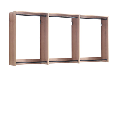 Devi - Wall Mounted Wood Closet System, Modular Units