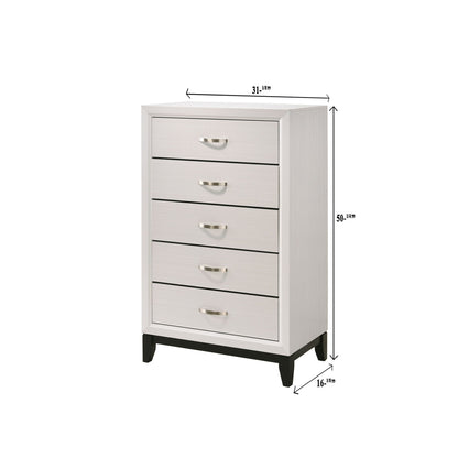 Contemporary 5 Drawer Tall Chest