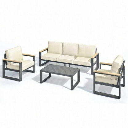 Modern Outdoor Sofa Set With Coffee Table