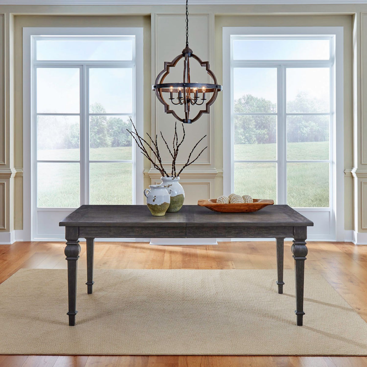Paradise Valley - Rectangular Leg Table - Saddle Brown