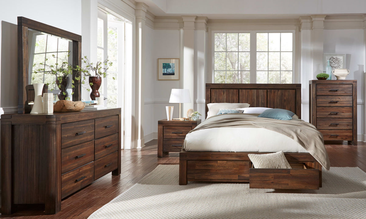 Meadow - Solid Wood Footboard Storage Bed
