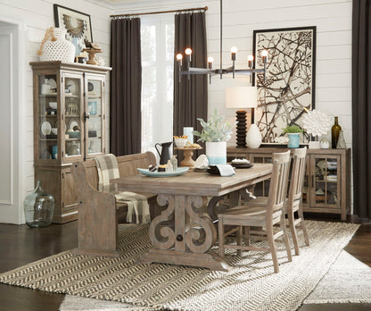 Tinley Park - Bench With Back - Dove Tail Gray