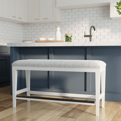 Americana Modern Dining - Upholstered Counter Bench - Cotton