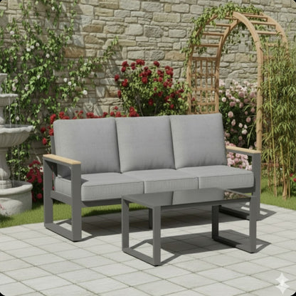 Modern Outdoor Sofa Set With Coffee Table