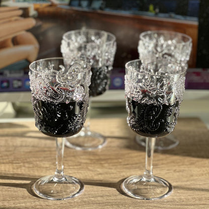 Paisley Acrylic Wine Glasses (Set of 4)