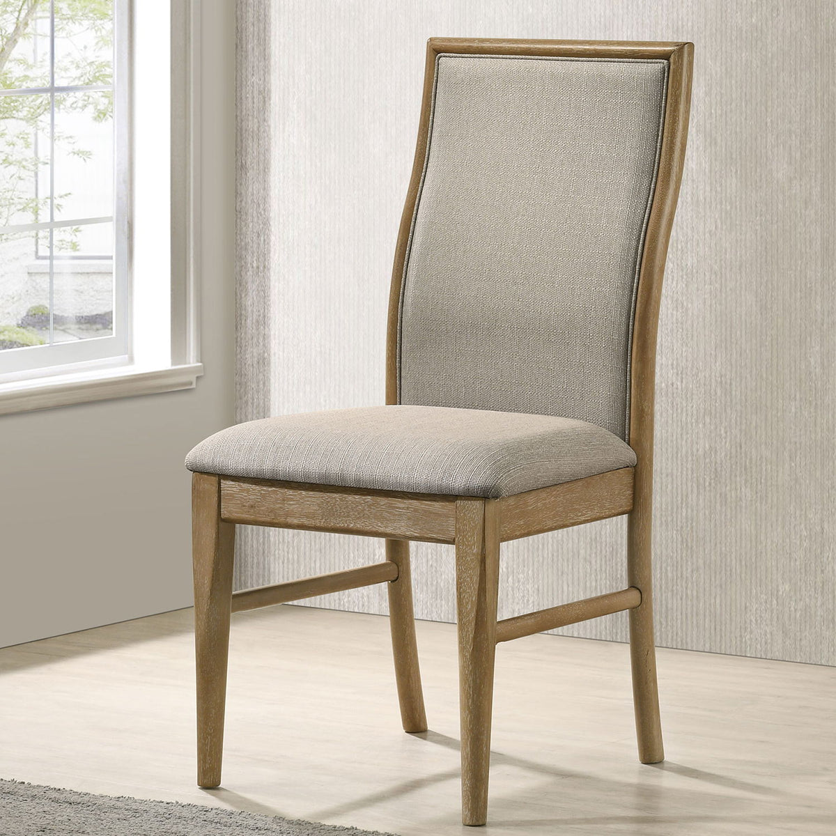 Dreydon - Upholstered Dining Side Chair (Set of 2) - Light Brown
