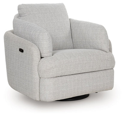 Alainmont Next-Gen Nuvella - Swivel Power Recliner - Stone