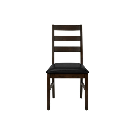 Dining Chair, Dining Room, Side, Upholstered, Transitional (Set of 2) - Black