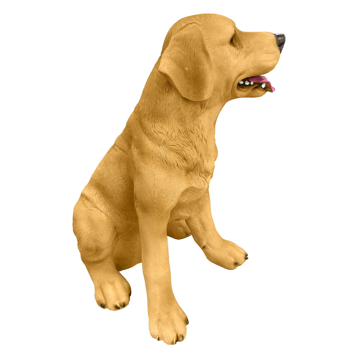 Labrador Statue, Outdoor Garden Ornament - Yellow