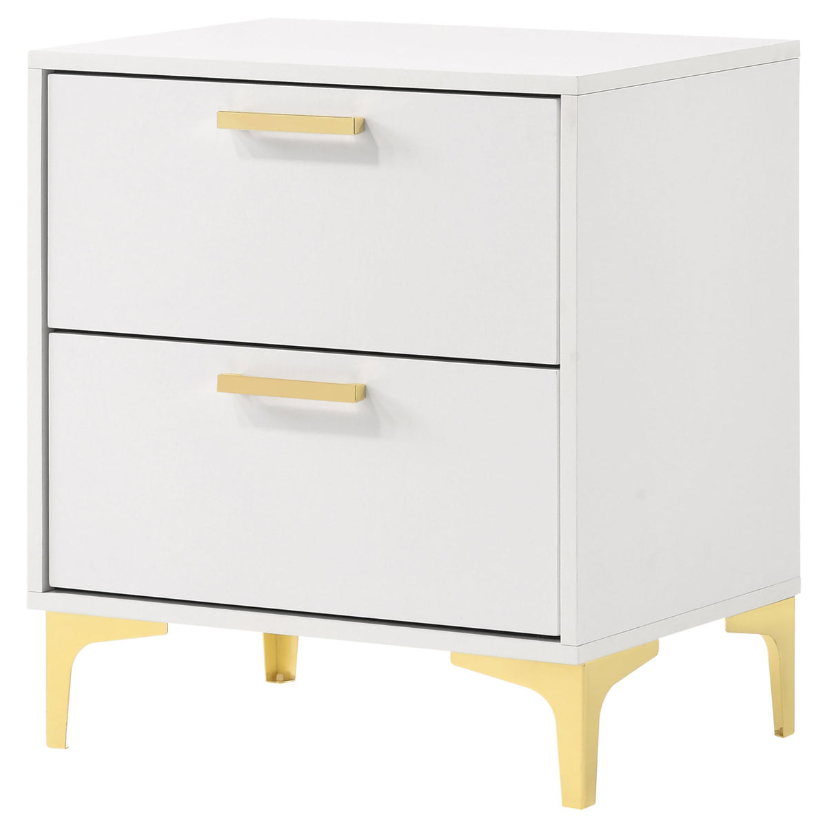 Karena - 2 Drawer Rectangular Nightstand - White