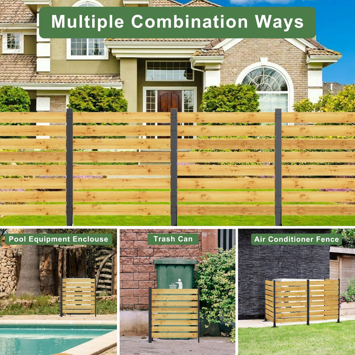 Outdoor Privacy Screen For Pool And Equipment Enclosures