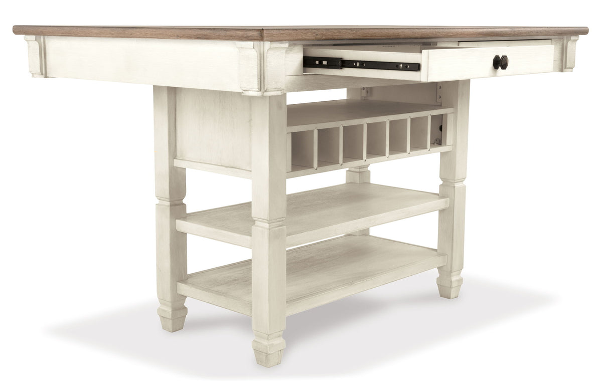 Bolanburg - Rectangular Dining Room Counter Table - Beige