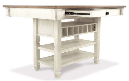Bolanburg - Rectangular Dining Room Counter Table - Beige