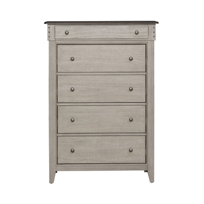 Ivy Hollow - 5 Drawer Chest - Weathered Linen / Dusty Taupe