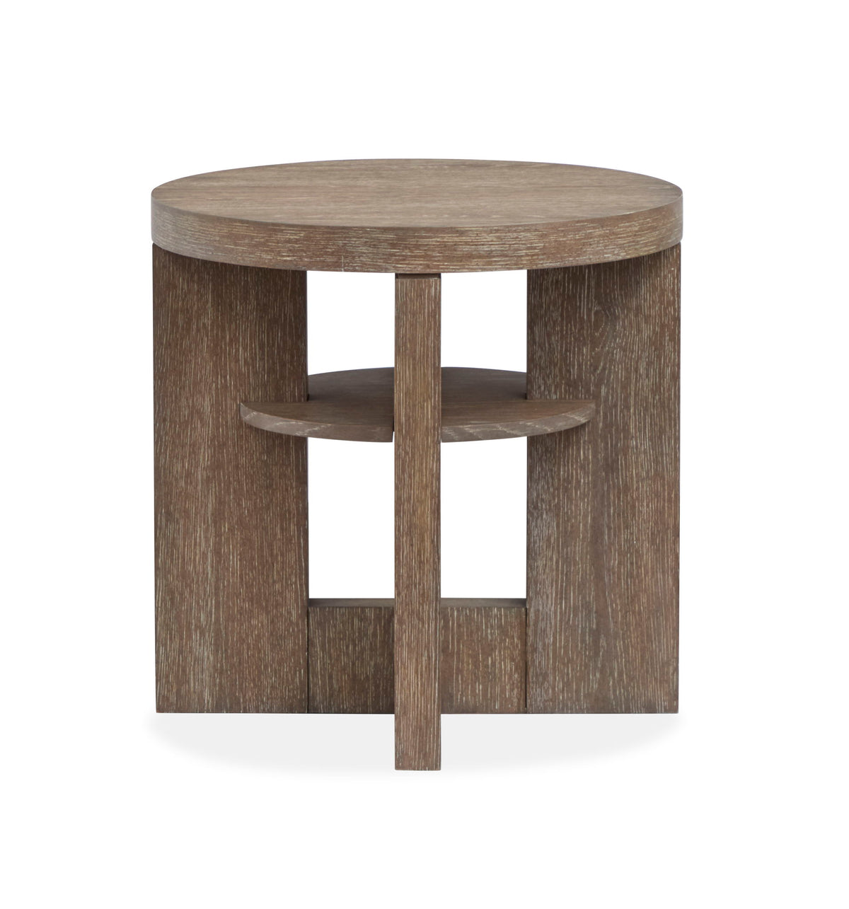 Conway - Round End Table - Spiced Brown