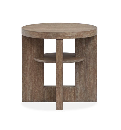Conway - Round End Table - Spiced Brown