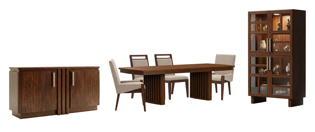 Reena - Extendable Trestle Dining Table Set