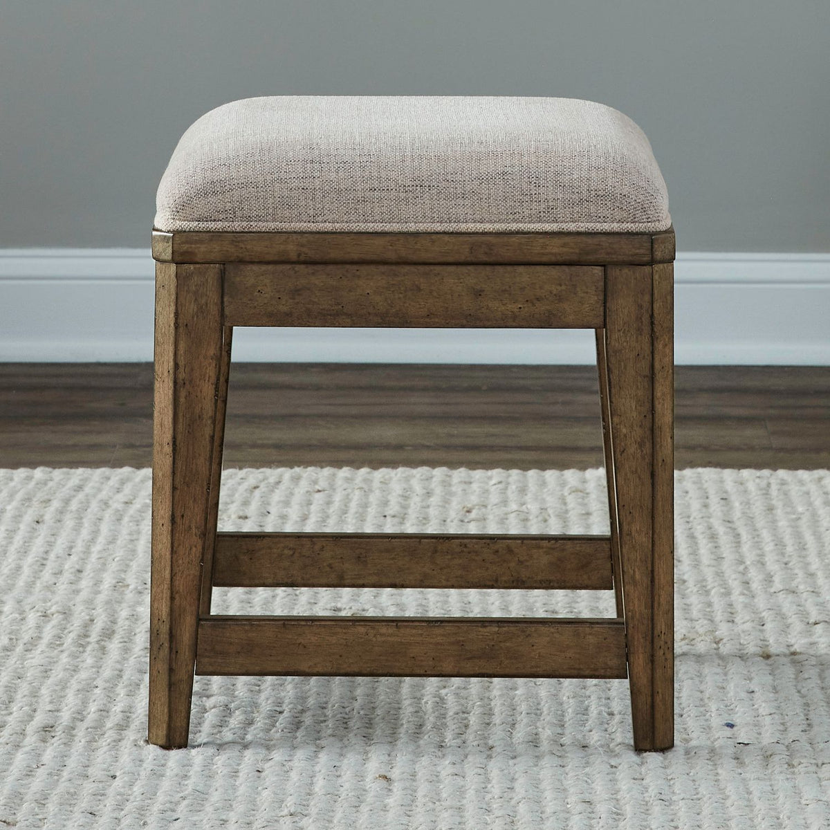 Carolina Park - Upholstered Console Stool - Amber Brown