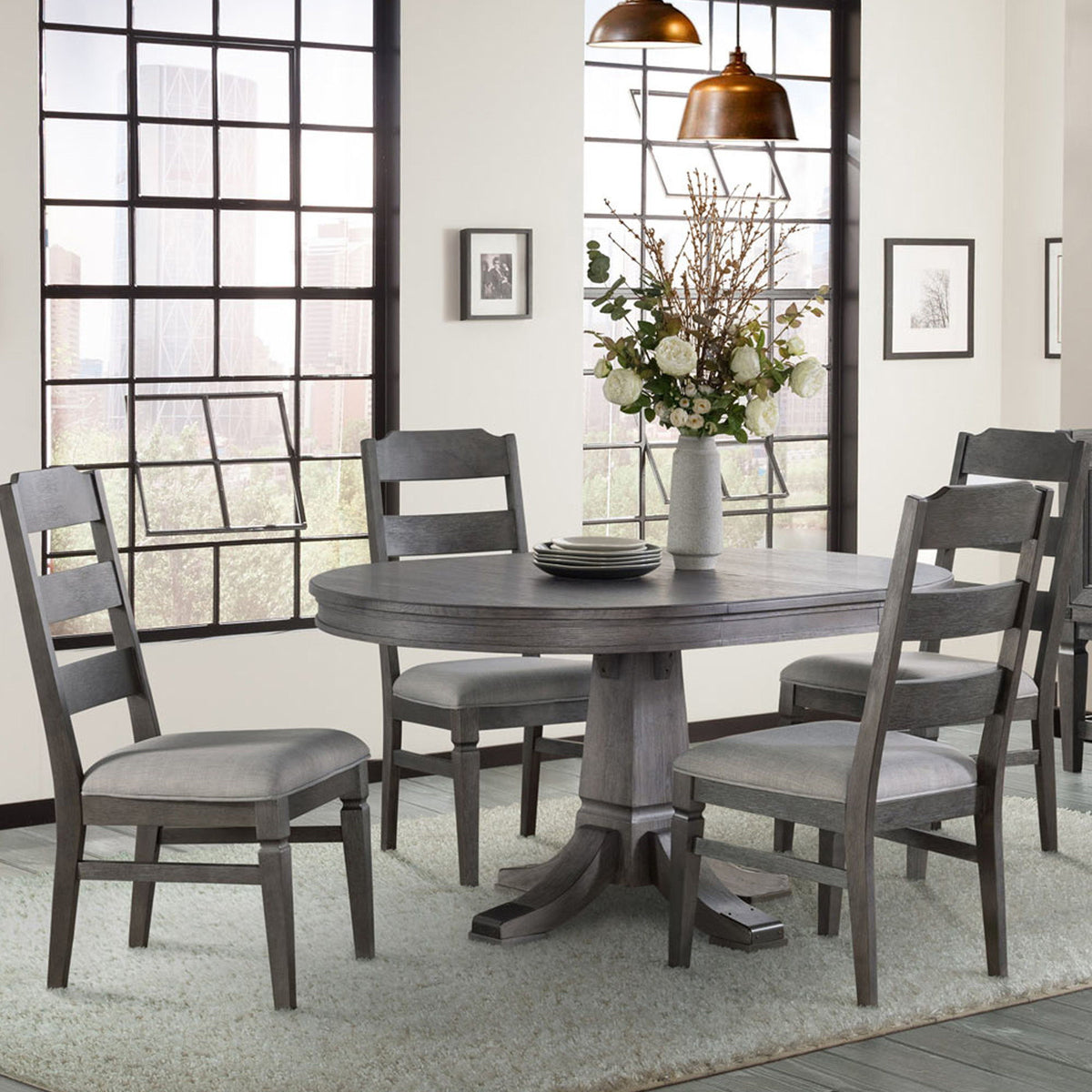 Foundry - Ladder Chair - Brushed Pewter