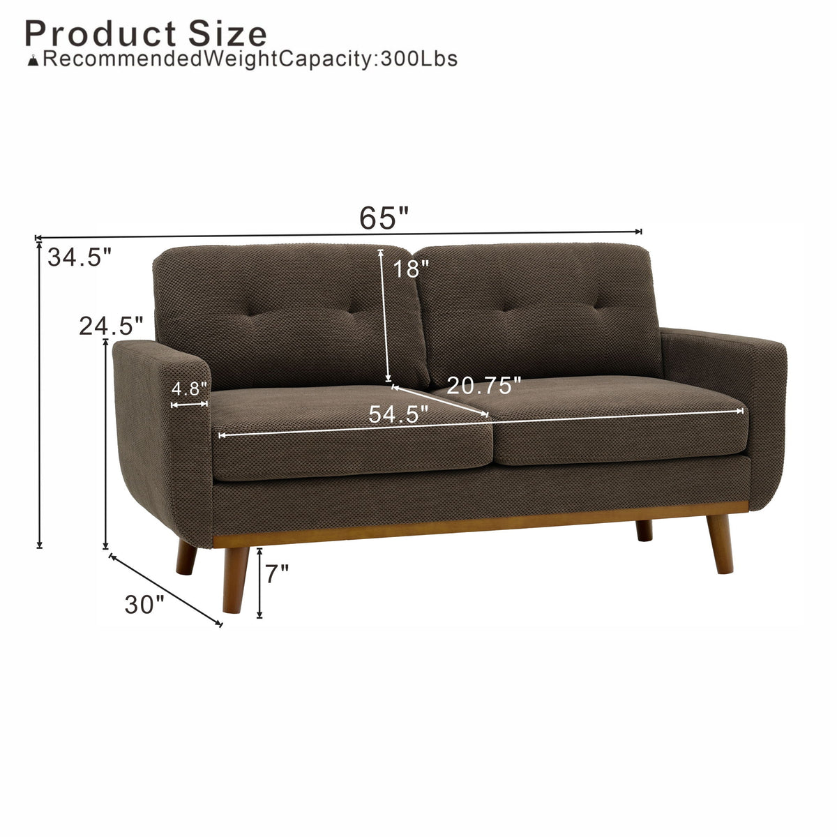 Modern 2 Seater Sofa