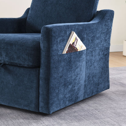 Swivel Arm Chair With Soft, Comfy Accent Chair For Living Room