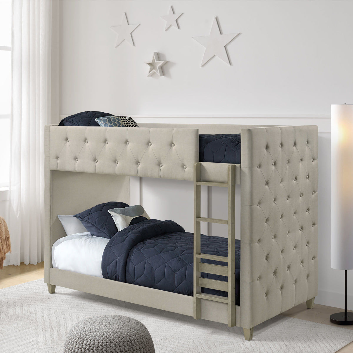 Addyson - Twin Over Twin Bunk - Fog