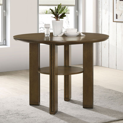 Crispin - Round Counter Height Dining Table - Brown