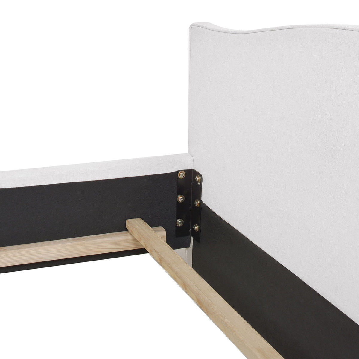 Marcella - Upholstered Shelter Headboard Bed