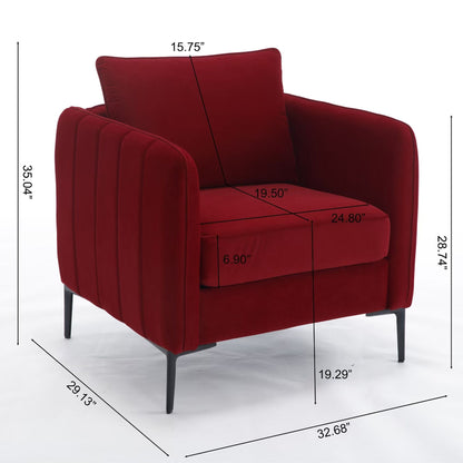 Accent Chair With Pillow For Living Room