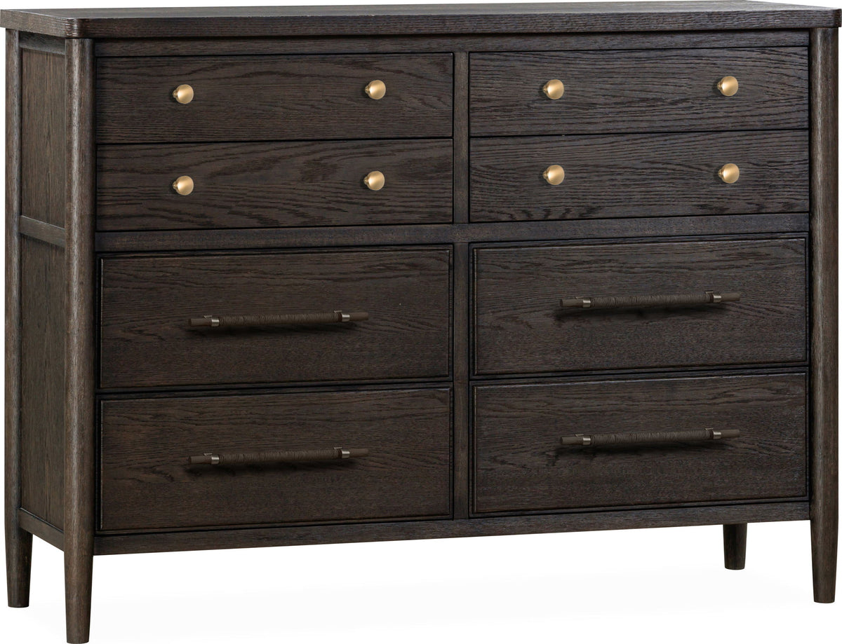 Rockport - Eight Drawer Oak Wood Dresser - Yin