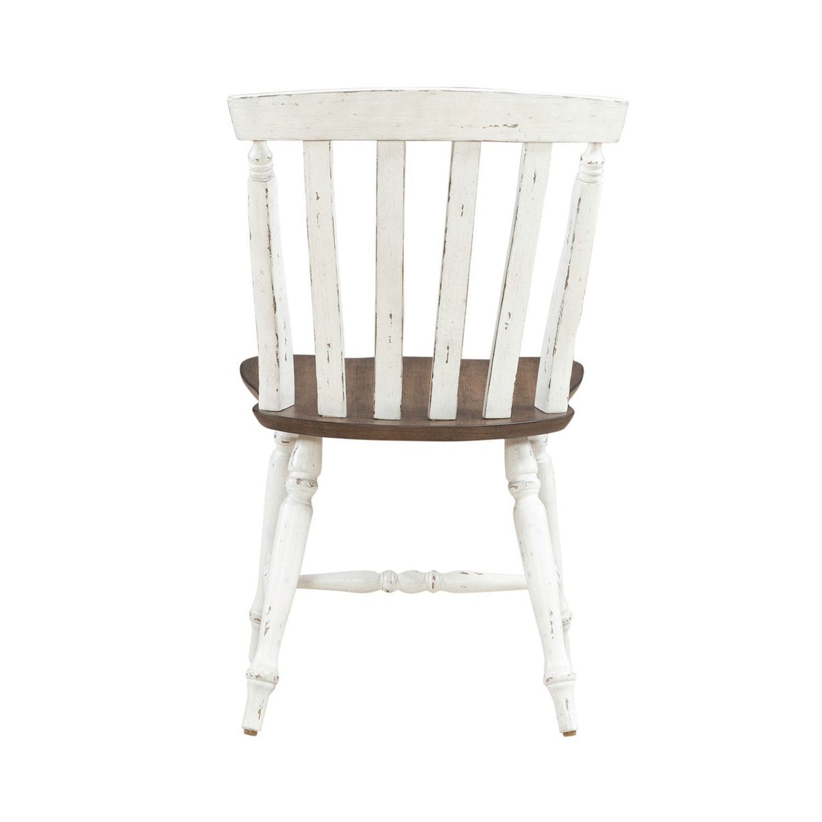 Al Fresco - Slat Back Side Chair - Graphite & Whitestone