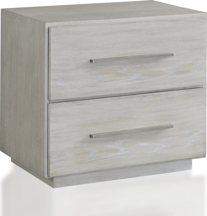 Destination - Two Drawer Nightstand - Cotton Gray