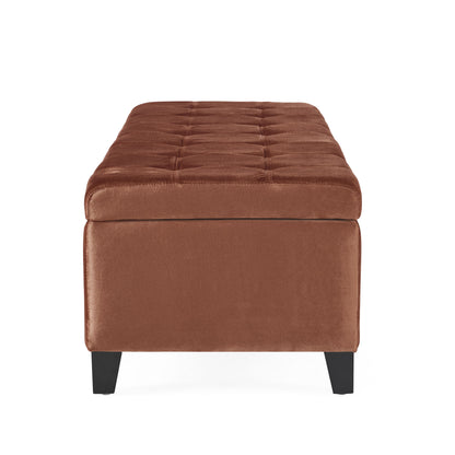 Wendover - Elegant Tufted Storage Bench With Lift-Up Top And Birch Wood Legs