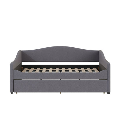 Upholstered Daybed With Light And Trundle