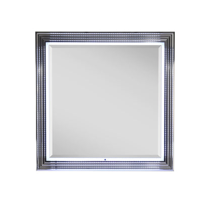 Moon - Smooth Mirror With LED - White