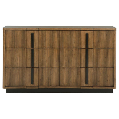 Moraga - 6 Drawer Dresser Cabinet - Ash Brown