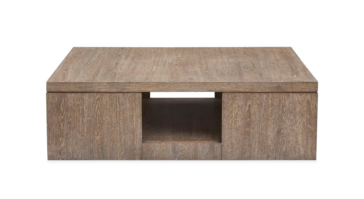 Conway - Square Cocktail Table With Casters - Spiced Brown