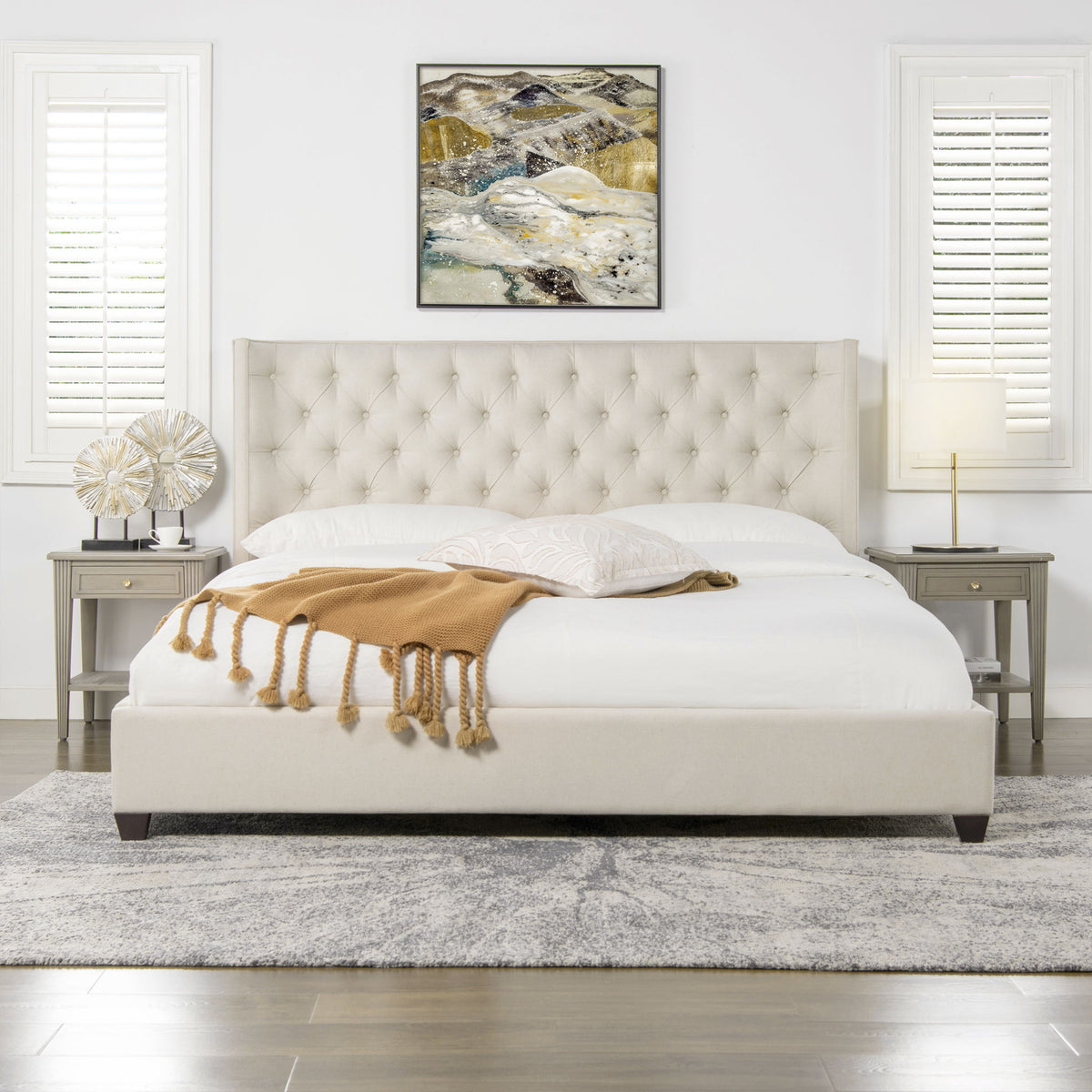 Manhattan - Shelter King Platform Bed Frame