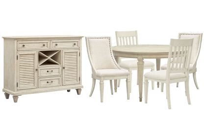 Newport - Extendable Round Dining Table Set