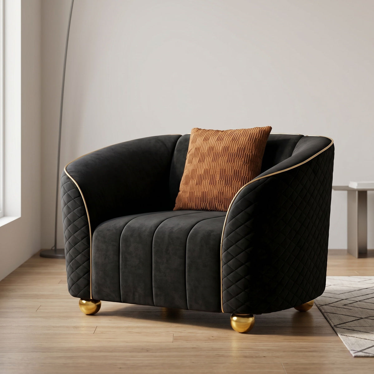 Single Sofa & Deep Seating And Durable Frame