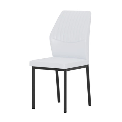Ergonomic Simple Chair With Metal Leg