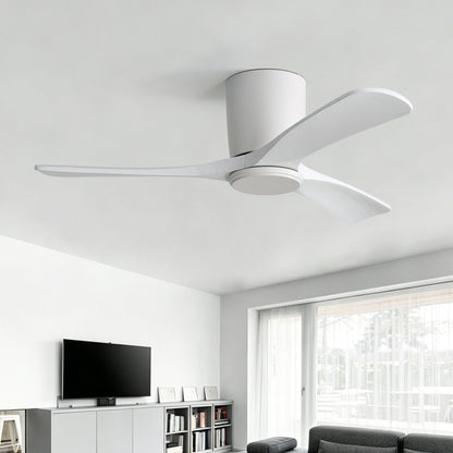 42" Flush Mount Ceiling Fan With 3 Blades, DC Reversible Motor
