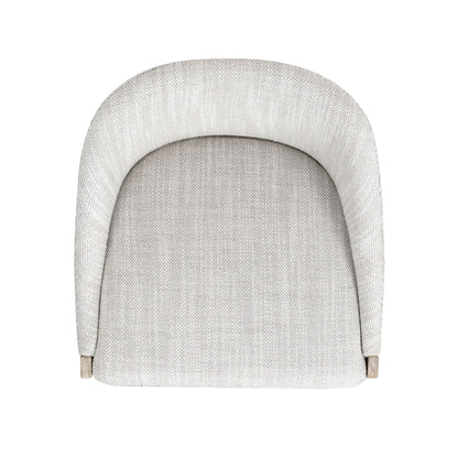 Newport - Coastal Curved Back Upholstered Counter Stool - Gray
